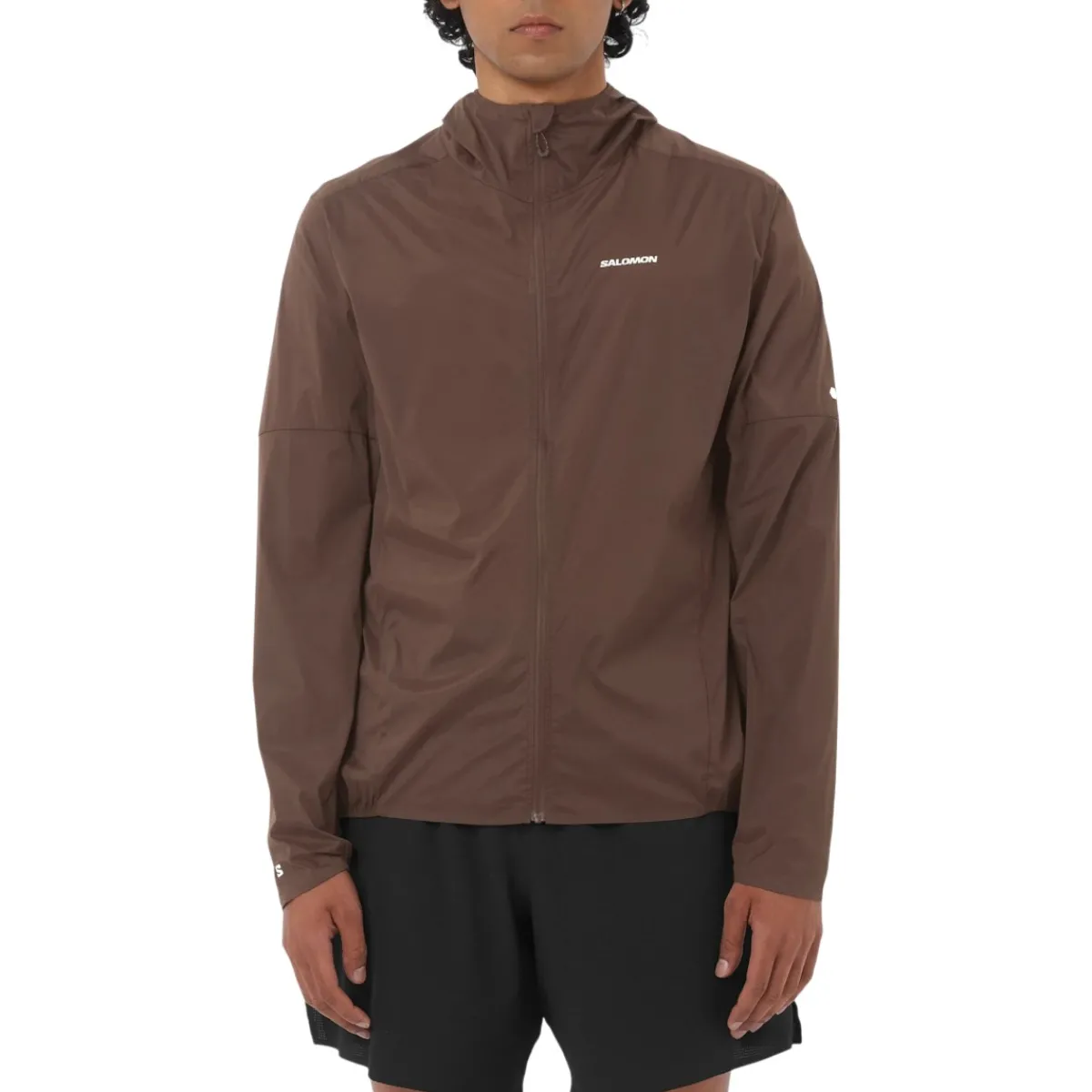 Salomon Insulated Jackets|Windbreaker Jackets<Men's Sense Aero Wind Jacket Coffee Bean