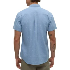 Tentree Shirts|Swimwear<Men's Small Tree Mancos Shirt Lakeside Blue / Small Tree