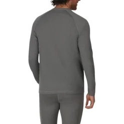 Simms Waders And Wading Boots|Fishing Shirts And T-Shirts<Men's Strata 160 Long Sleeves Crew Base Layer Top Dark Grey Heather