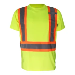 Gatts Safety Shoes|Work Outerwear<Men's STX4SS Hi-Visibility Shirt Short Sleeve