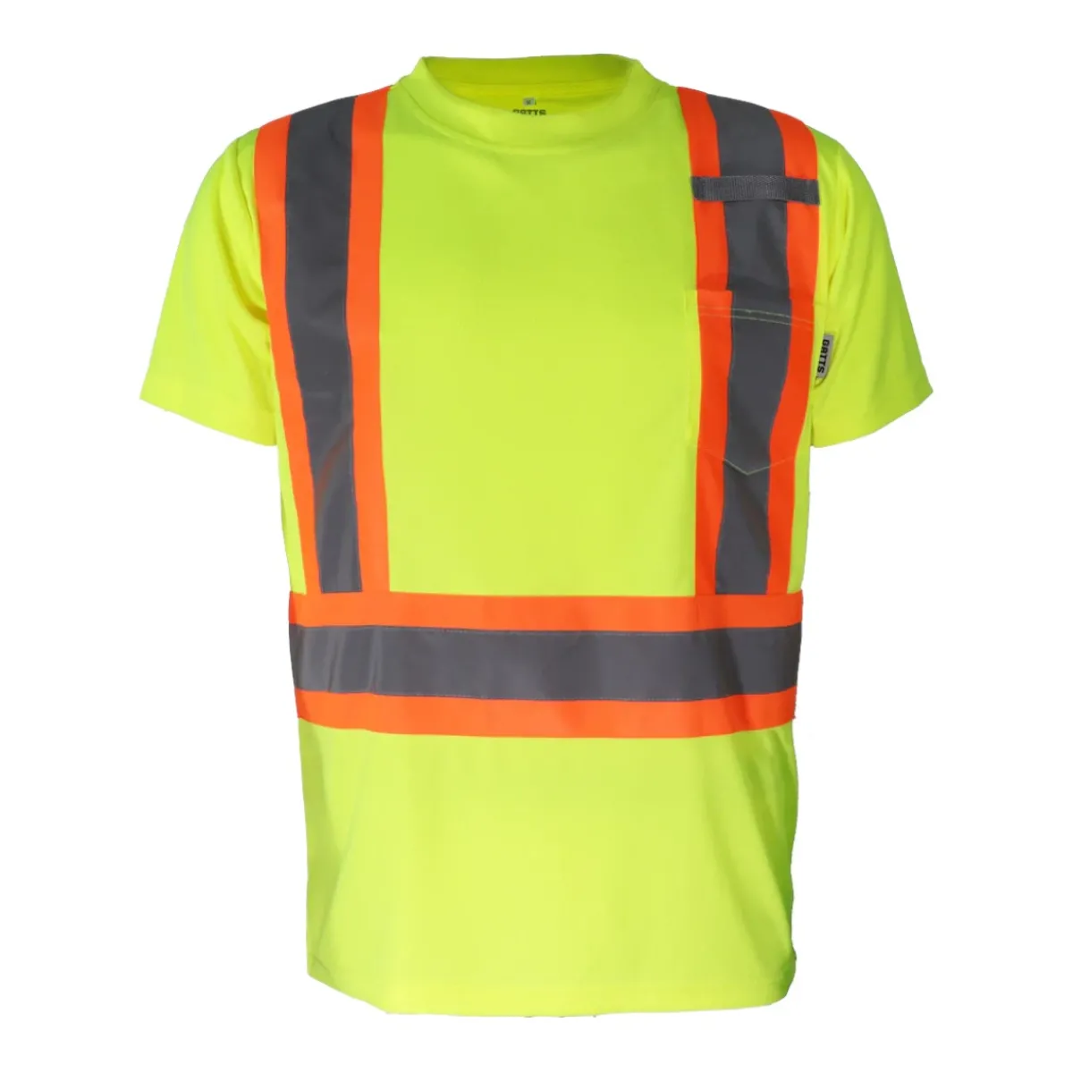 Gatts Safety Shoes|Work Outerwear<Men's STX4SS Hi-Visibility Shirt Short Sleeve