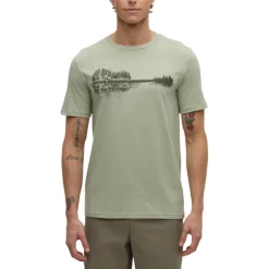 Tentree Shirts|Swimwear<Men's Summer Guitar T-Shirt Light Moss / Deep Olive