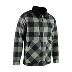 Hugo Strong Safety Shoes|Work Outerwear<Men's Sureau Plaid Fleece Jacket Khaki