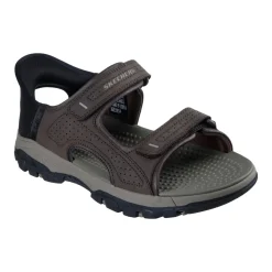 Skechers Casual Shoes|Sandals And Mules<Men's Tresmen Reece Relaxed Fit Slip-In Sandals Chocolate