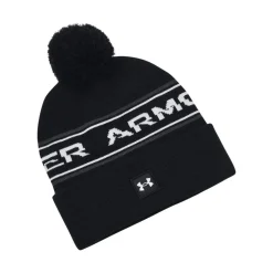 Under Armour Belts|Hats And Caps<Men's UA Halftime Pom Beanie Black/White