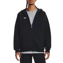 Under Armour Shirts|Swimwear<Men's UA Rival Fleece Full-Zip Hoodie Black/White