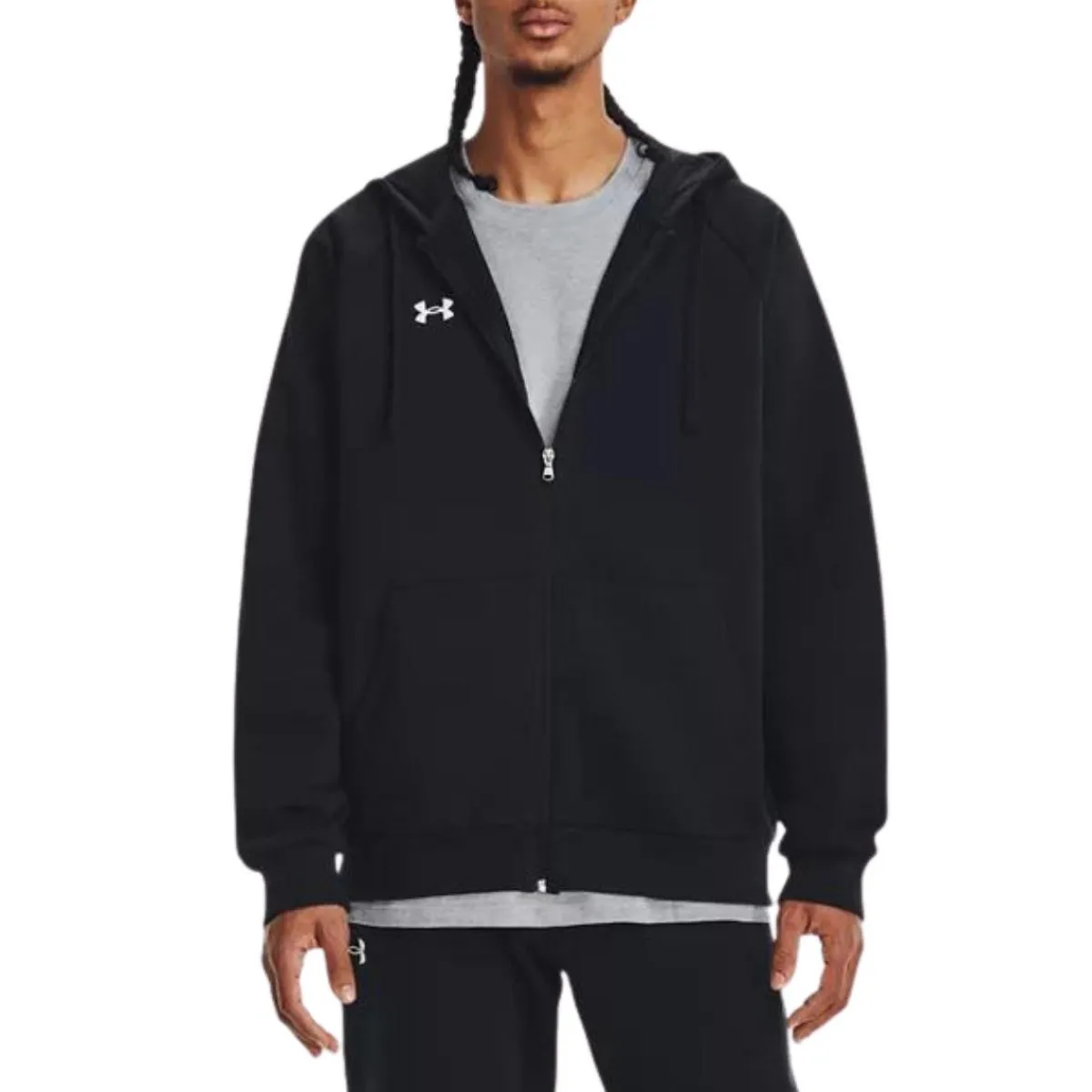 Under Armour Shirts|Swimwear<Men's UA Rival Fleece Full-Zip Hoodie Black/White