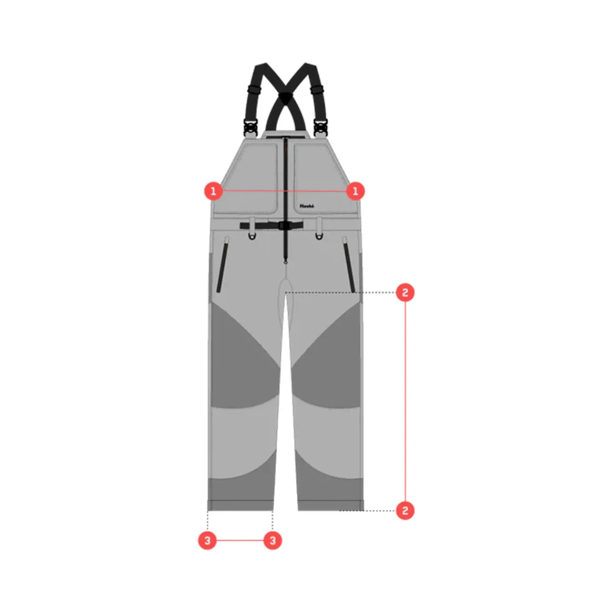 Hooké Waders And Wading Boots|Fishing Shirts And T-Shirts<Men's Waterproof Offroad Bib Black