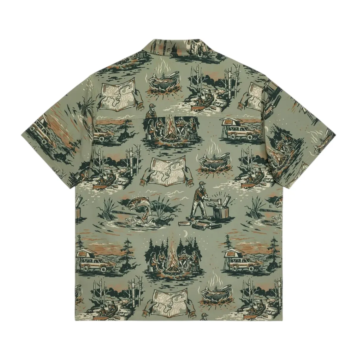 Hooké Waders And Wading Boots|Fishing Shirts And T-Shirts<Men's Weekender Short Sleeve Shirt Burnt Olive