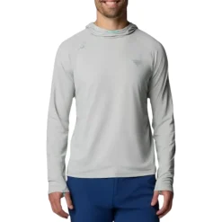 Columbia Shirts|Swimwear<Men's Wild Cast™ Sun Hoodie Cool grey