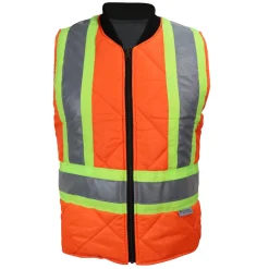Gatts Safety Shoes|Work Outerwear<Men’s 540XR Reversible Lined High-Visibility Jacket Black