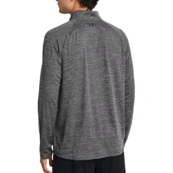 Under Armour Shirts|Swimwear<Men's ½ Zip UA Tech™ Textured Long Sleeve T-Shirt Castlerock / Black
