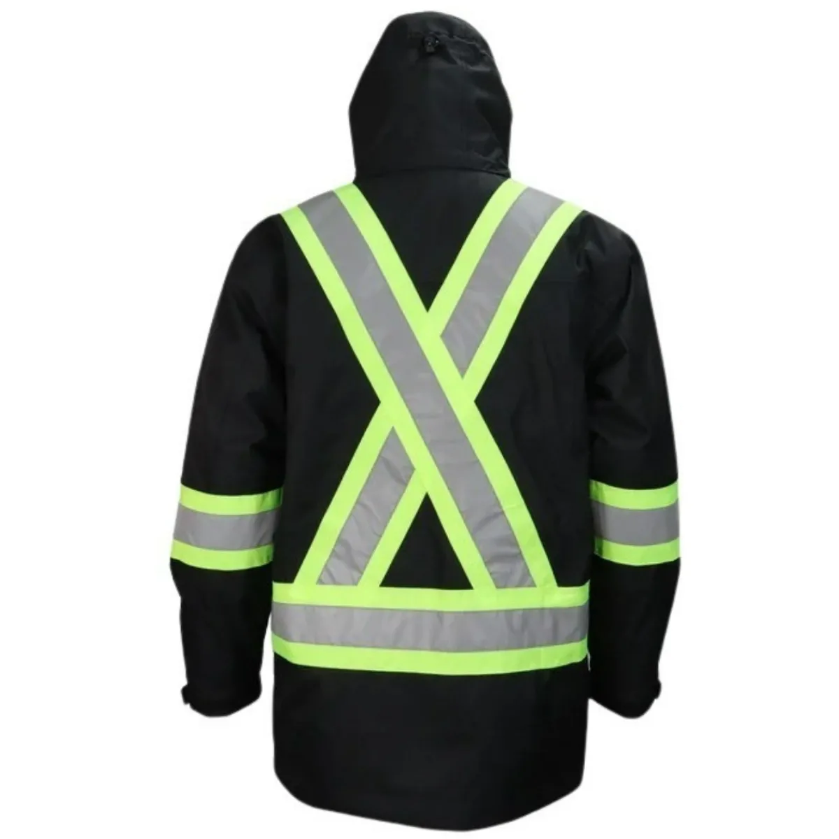 Gatts Safety Equipment|Safety Shoes<Reversible 4 in 1 High Visibility Jacket Black