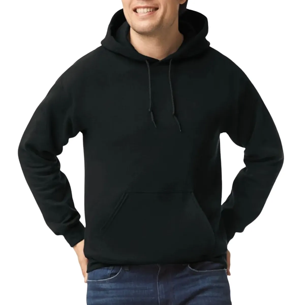 Gildan Safety Shoes|Work Outerwear<Unisex Hooded Fleece Sweater Black