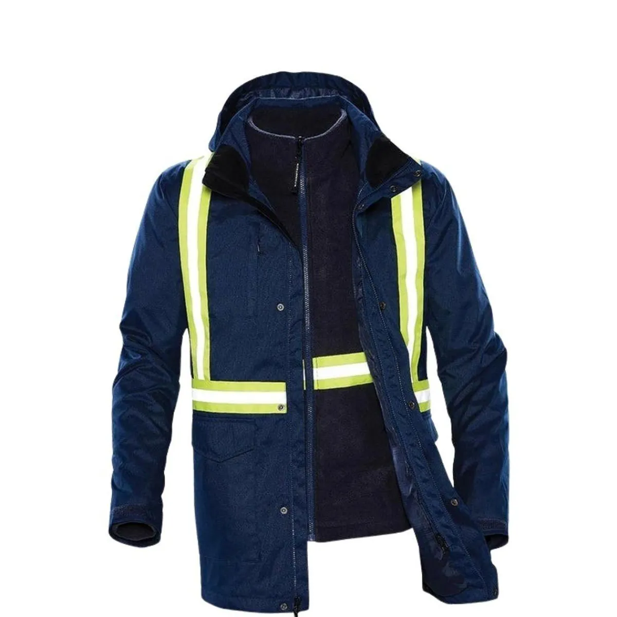 Stormtech Safety Shoes|Work Outerwear<Unisex Vortex HD 3-in-1 Reflective System Parka Navy