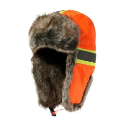 Winter Hat with Security Reflective Stripes