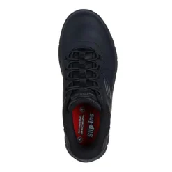 Skechers Safety Equipment|Safety Shoes<Women Nampa - Cottonbud Slip-ins Work Shoes Black
