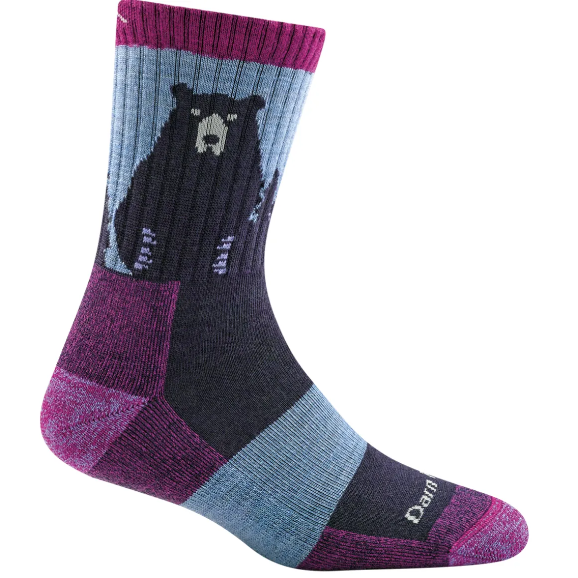 Women's Bear Town Micro Crew Lightweight Hiking Socks