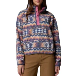 Women's Helvetia™ II Printed Cropped Half Snap Fleece Pullover