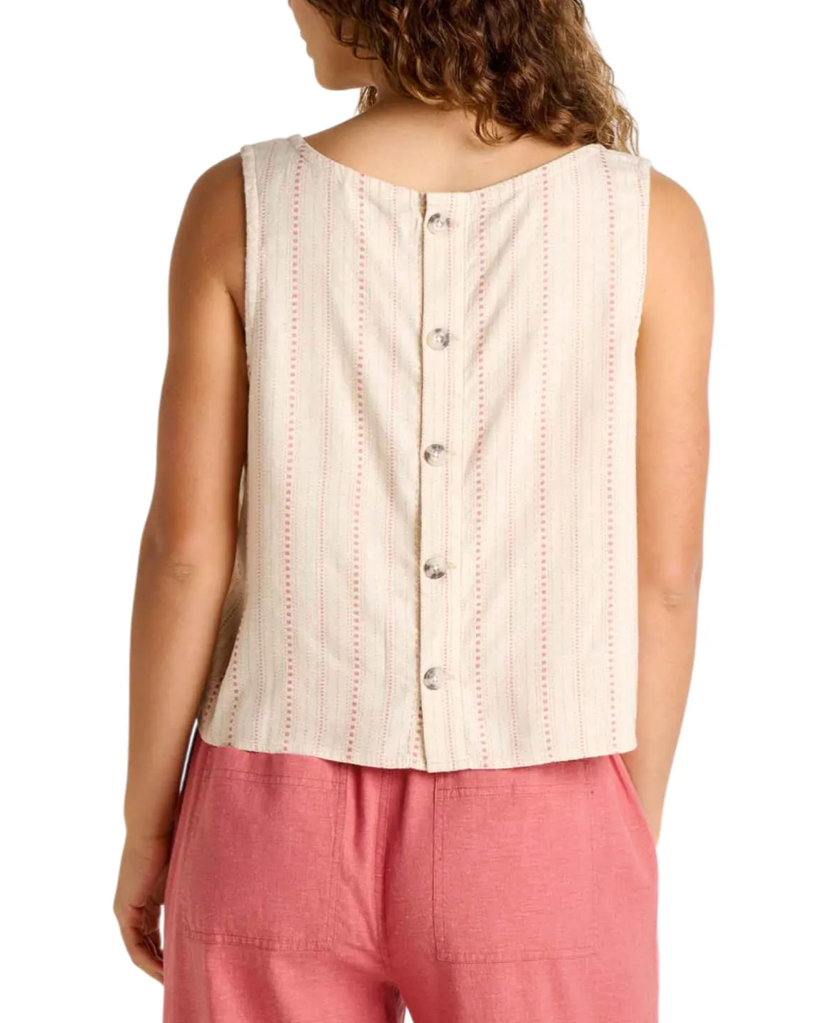 Women's Taj Hemp Button Back Tank