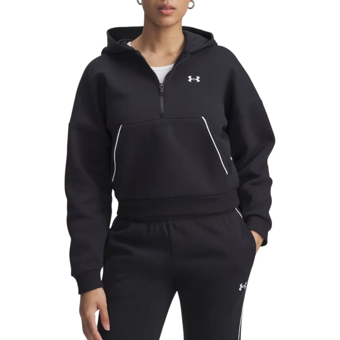 Women's UA Rival Fleece Piped ½ Zip Hoodie