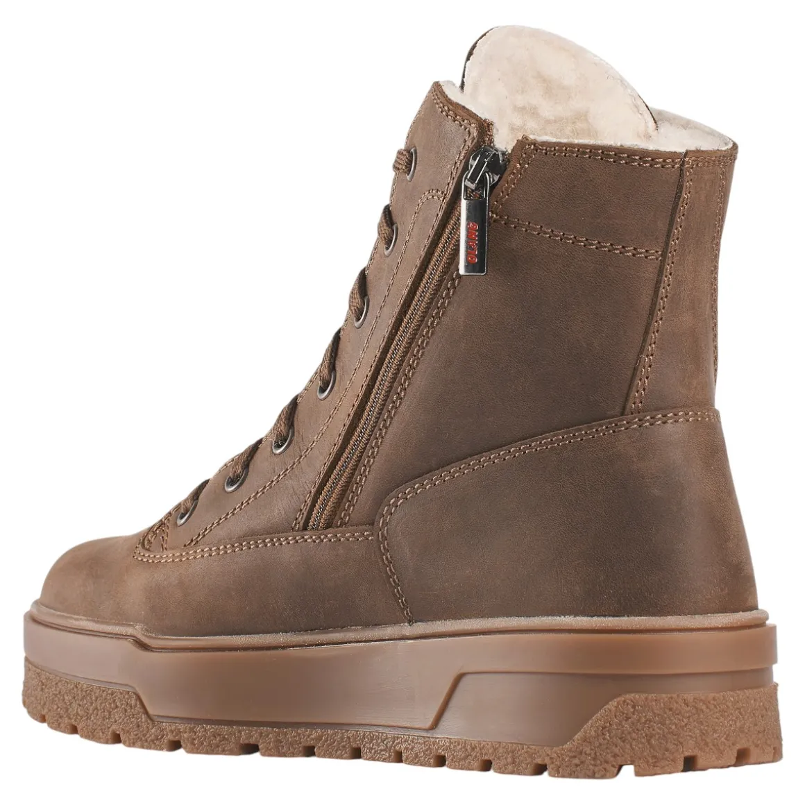 Women's Zip-Up Lace-Up Spiked Midnight Boots