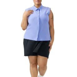 Chlorophylle Sweaters|Shirts<Women's Azimut Sleeveless Shirt Periwinkle