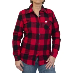 Big Bill Safety Equipment|Safety Shoes<Women's Brawny Flannel Work Shirt Red