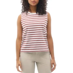 Fig Clothing Sweaters|Shirts<Women's Carolina Tank Top Dark Chili Stripe