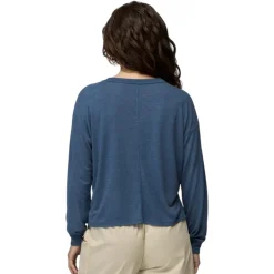Prana Sweaters|Shirts<Women's Cozy Up Long Sleeve Crew Bluff Blue