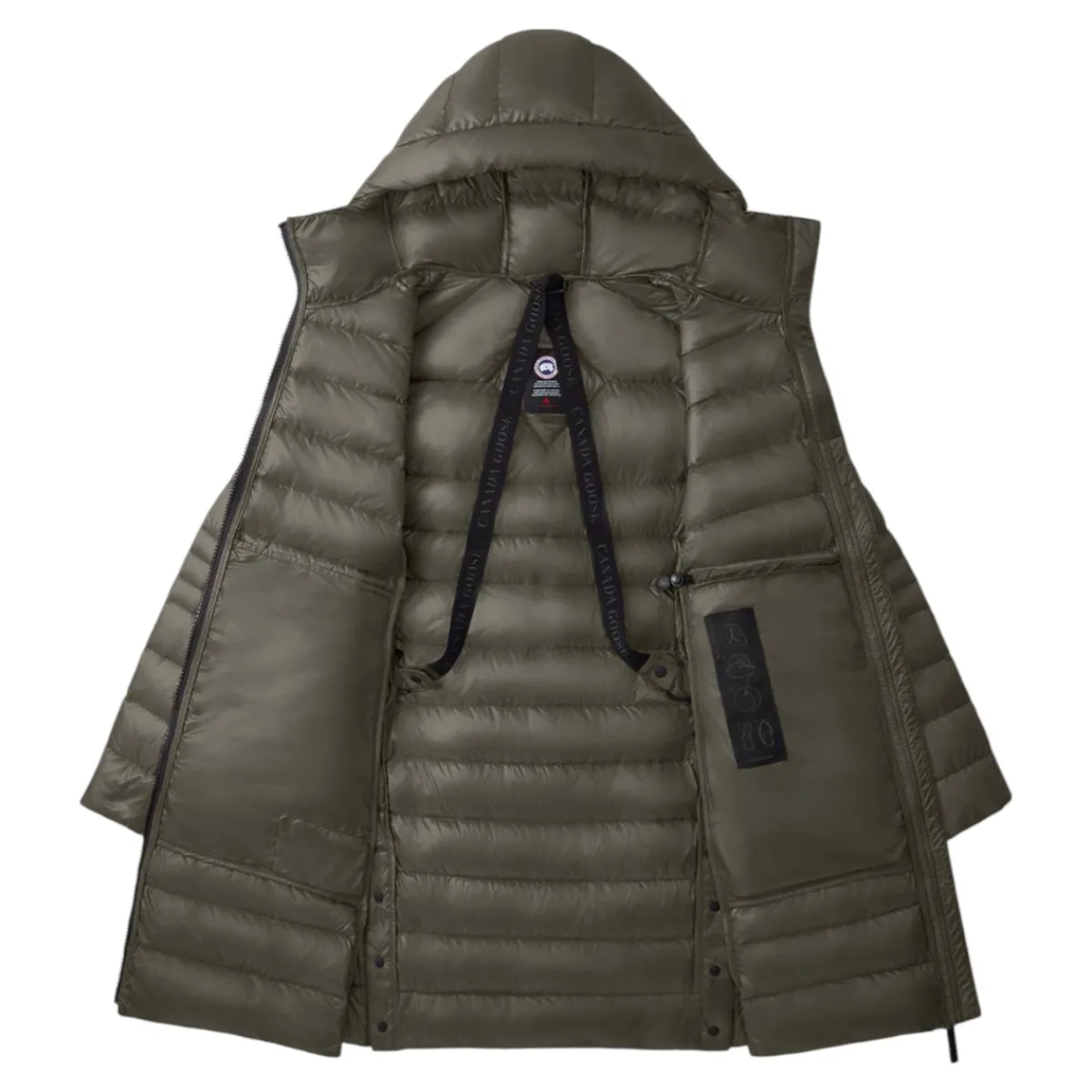 Canada Goose Insulated Jackets|Windbreaker Jackets<Women's Cypress Hooded Jacket Black Label Smokey Sage