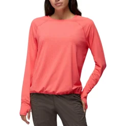 Prana Sweaters|Shirts<Women's Eileen Cinch Long Sleeve Top Guava Pop