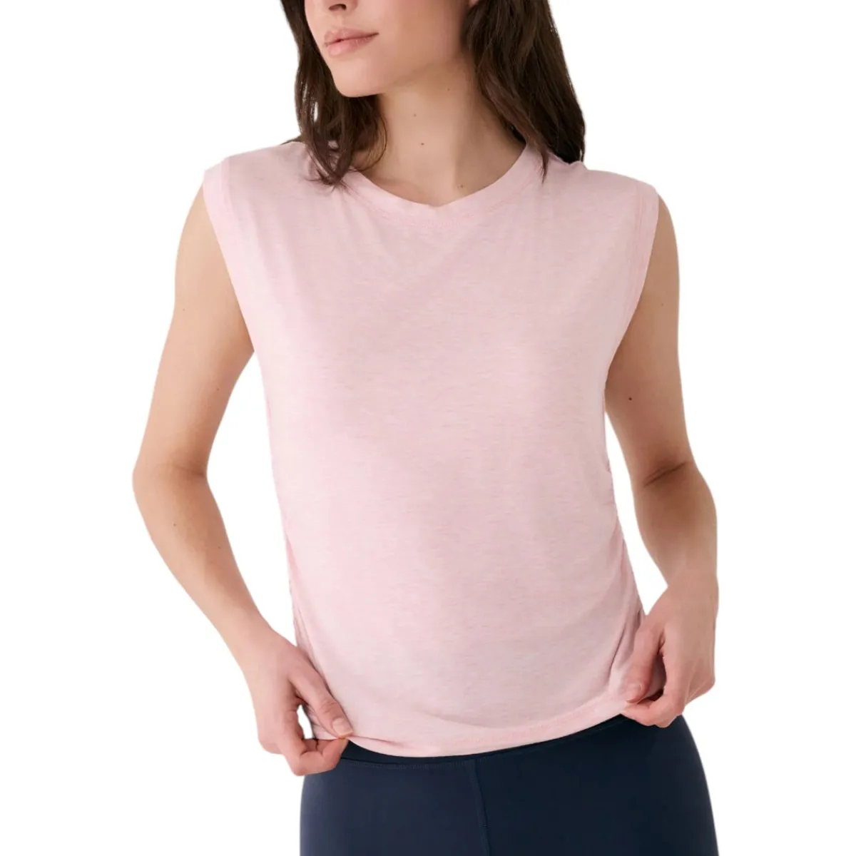 Lolë Sweaters|Shirts<Women's Elisia Short Sleeve T-Shirt Sorbetta Heather