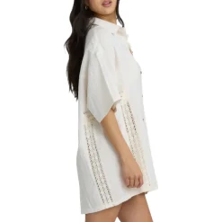 Billabong Sweaters|Shirts<Women's Feelin Fine Swim Cover Up Shirt White Cap