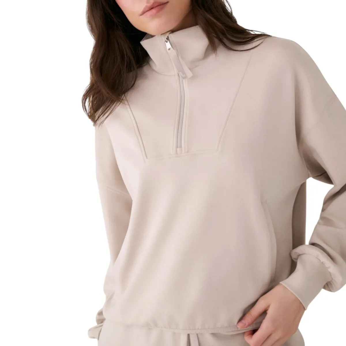 Lolë Sweaters|Shirts<Women's Flow Half Zip Top Abalone