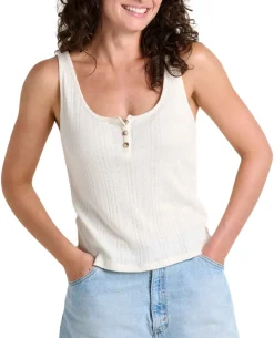 Toad and Co. Sweaters|Shirts<Women's Foothill Pointelle Henley Tank Salt