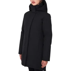 Quartz Co Insulated Jackets|Windbreaker Jackets<Women's Genia Hooded Down Winter Jacket Black