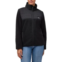 Kombi Sweaters|Shirts<Women's Green Land Recycled Fleece Jacket Black
