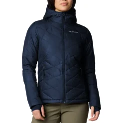 Columbia Insulated Jackets|Windbreaker Jackets<Women's Heavenly Hooded Jacket Collegiate Navy