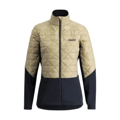 Swix Insulated Jackets|Windbreaker Jackets<Women's Infinity Hybrid Insulated Jacket Dune / Black