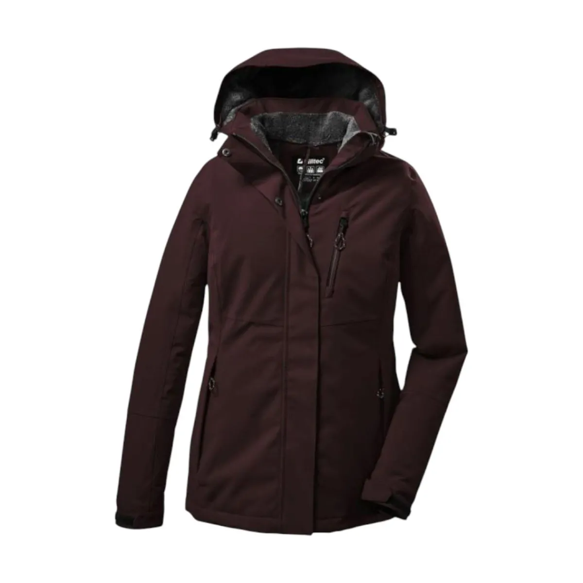 Killtec Insulated Jackets|Windbreaker Jackets<Women's Kow 140 Winter Jacket Dark Wine Red