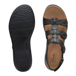 Clarks Casual Shoes|Sandals And Mules<Women's Laurieann Vine Sandals Black Leather