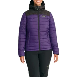Chlorophylle Insulated Jackets|Windbreaker Jackets<Women's Lytton Mid-Season Insulated Jacket Ultraviolet / Pure black
