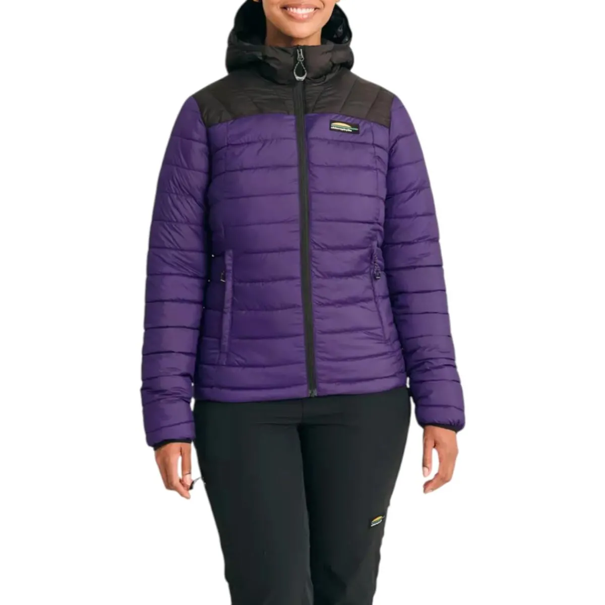 Chlorophylle Insulated Jackets|Windbreaker Jackets<Women's Lytton Mid-Season Insulated Jacket Ultraviolet / Pure black