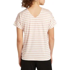 Icebreaker Sweaters|Shirts<Women's Merino Drayden Reversible T-Shirt Ecru Heather - Desert Sand