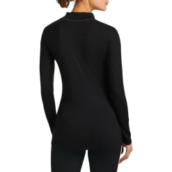 Icebreaker Sweaters|Shirts<Women's Merino 200 Oasis+ Long Sleeve High Neck Thermal Top Black/Jet Hthr