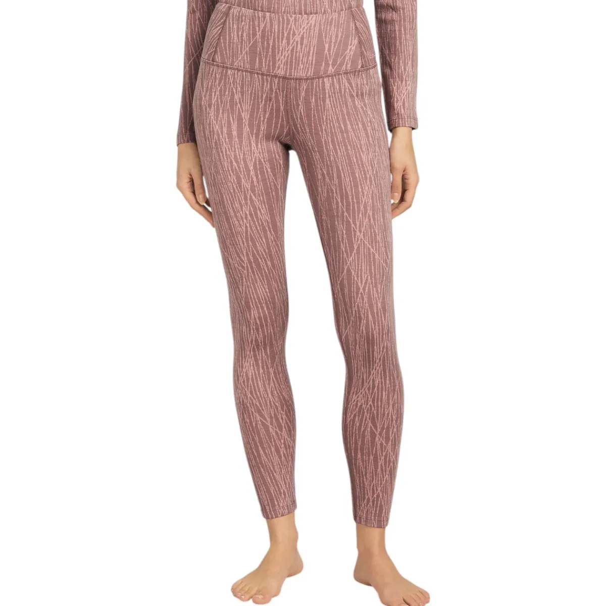 Icebreaker Sweaters|Shirts<Women's Merino 260 Tech Vertex High Rise Thermal Leggings Summit / Blush