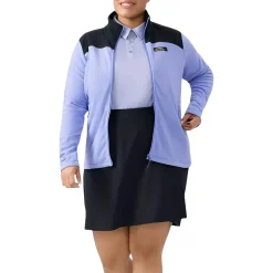 Chlorophylle Sweaters|Shirts<Women’s Nilas Fleece Jacket Periwinkle / Pure black