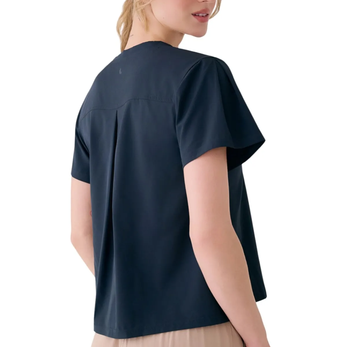 Lolë Sweaters|Shirts<Women's Olivie V-neck T-Shirt Outerspace