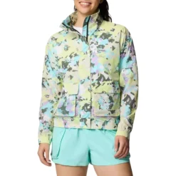 Columbia Insulated Jackets|Windbreaker Jackets<Women's PFG Open Water™ Windbreaker Spring Yellow Wildblooms